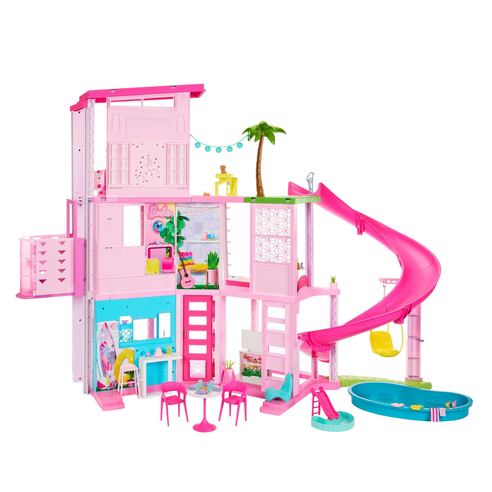 Barbie Dreamhouse 2023 Includes A 3 Story Water Slide