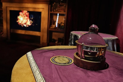 Divination class at the 'Harry Potter' exhibit in NYC.
