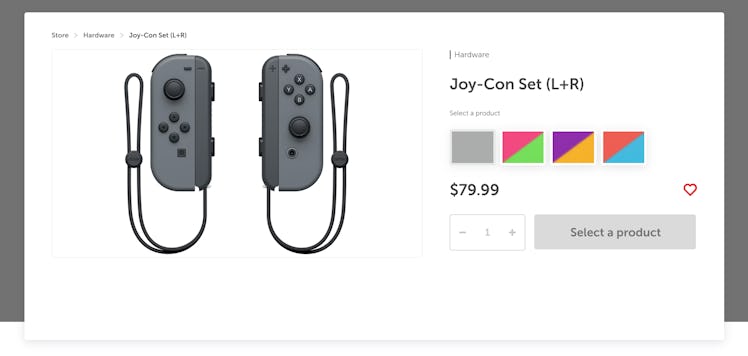 Boo, the gray Joy-Cons were discontinued in April 2020.