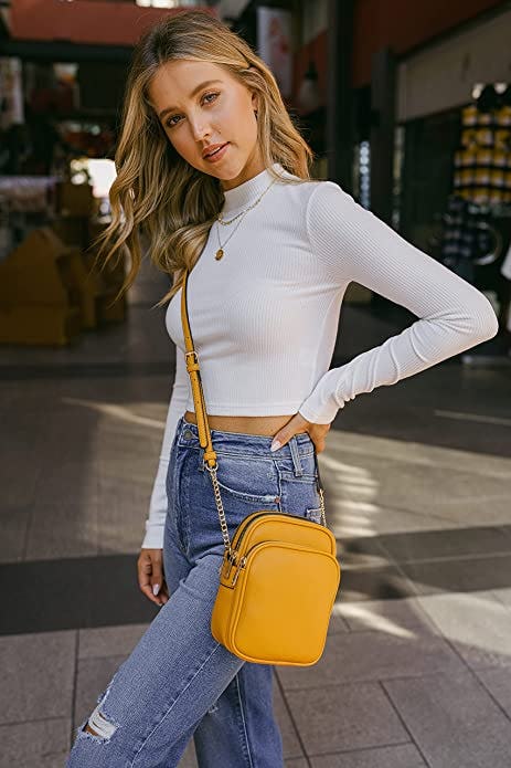 FashionPuzzle Multi Pocket Casual Crossbody Bag