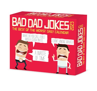 funny father's day gift for dad: Bad Dad Jokes 2023 Box Calendar