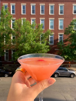I made the Vanderpump Rules Pumptini with Cointreau, an orange liqueur, and garnished with a fresh r...