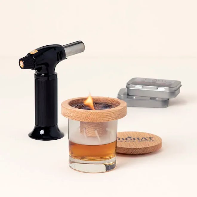 Need cool gifts for dad this father's day? Consider this cocktail smoking kit.