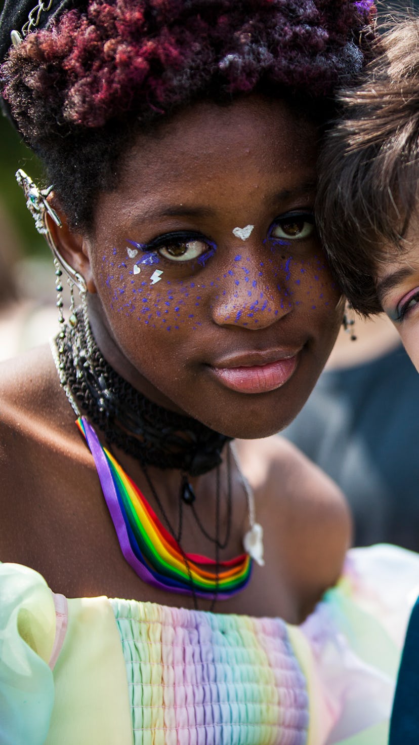 Two kids celebrate at Trans Prom in Washington, D.C.