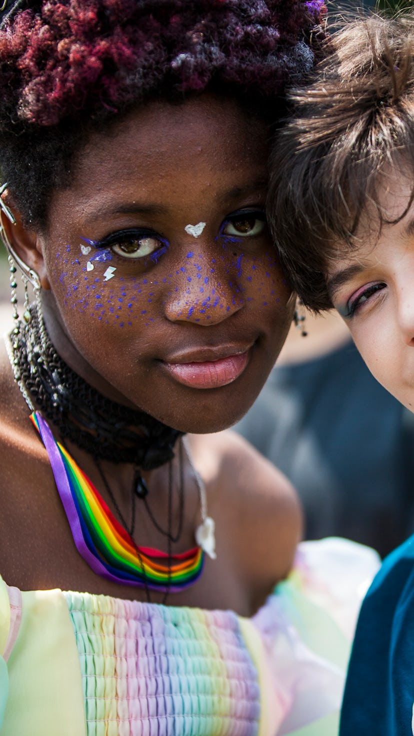Two kids celebrate at Trans Prom in Washington, D.C.