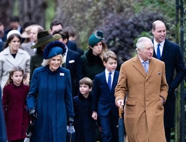 SANDRINGHAM, NORFOLK - DECEMBER 25: Princess Charlotte, Catherine, Princess of Wales, Camilla, Queen...
