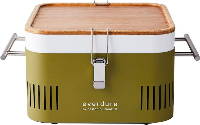 Need cool gifts for dad for Father's Day? Consider this green mini portable cube grill.