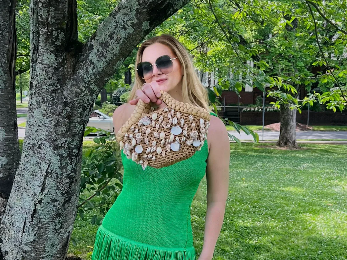mango simon miller green dress US