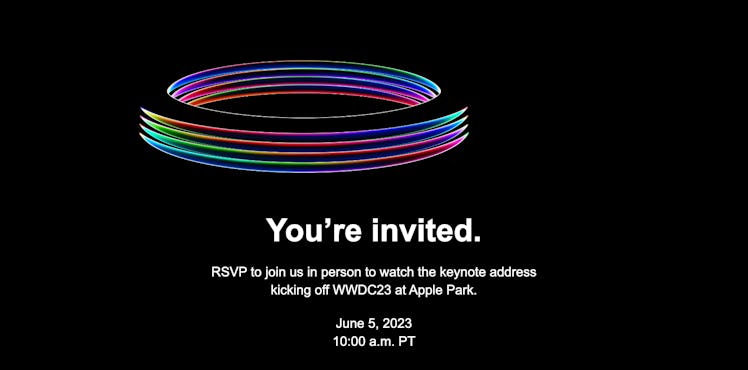 Apple WWDC 2023 media invite