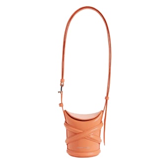 Alexander McQueen Micro The Curve Leather Crossbody Bag