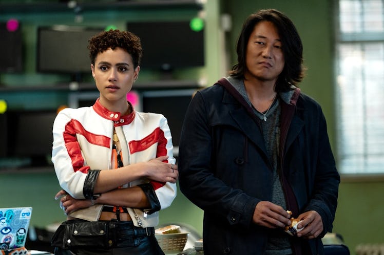 Nathalie Emmanuel and Sung Kang in Fast X