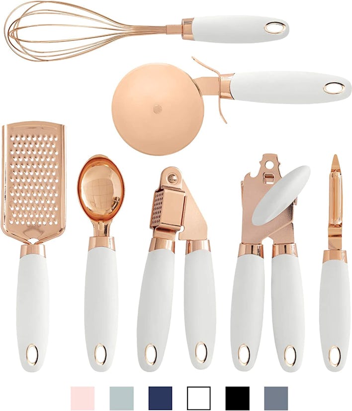 Cook With Color Copper-Coated Kitchen Gadget Set (7-Pieces)