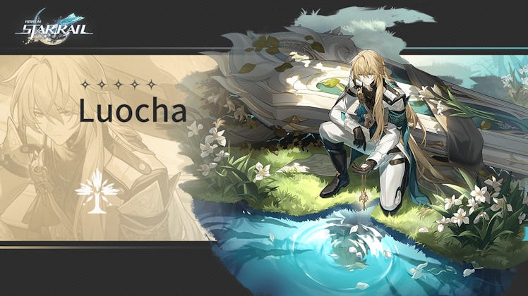 Luocha splash art with water and coffin