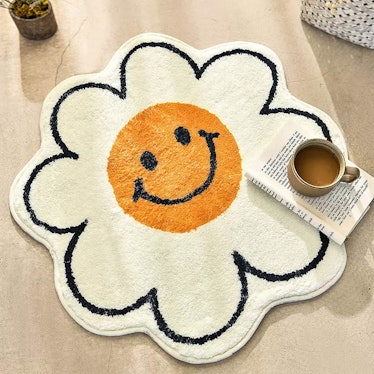 FOMAILE Smiley Face Rug