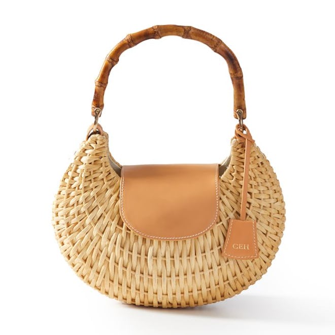 Bamboo Wicker Handbag 