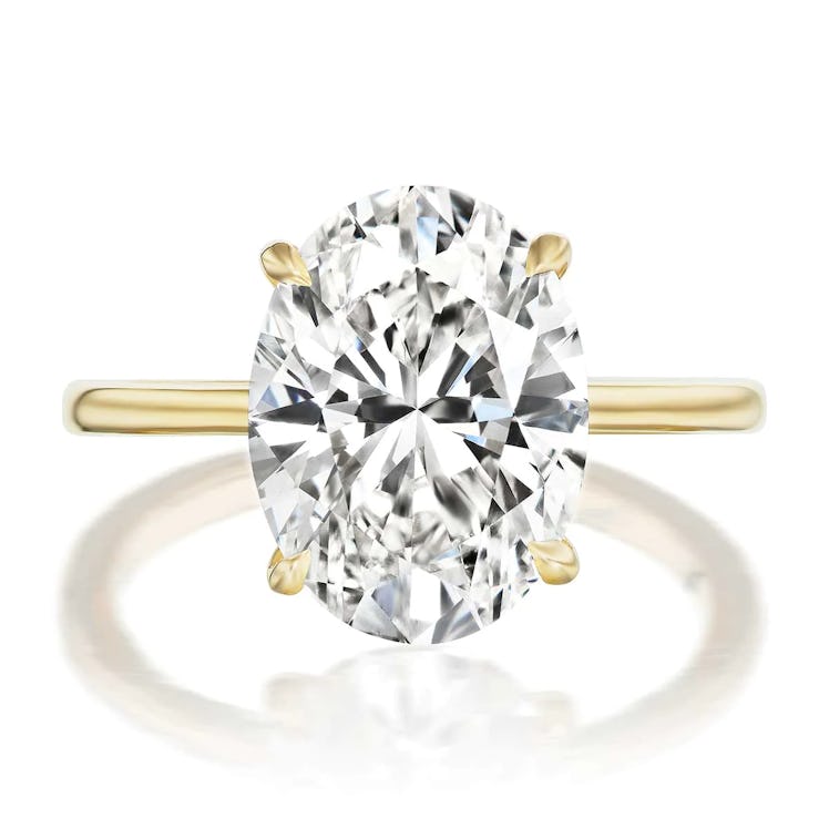G.St Ceremony Monroe 5.01ct Oval Diamond Engagement Ring