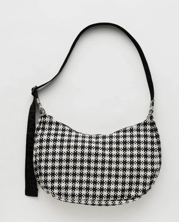 Baggu gingham Medium Nylon Crescent Bag
