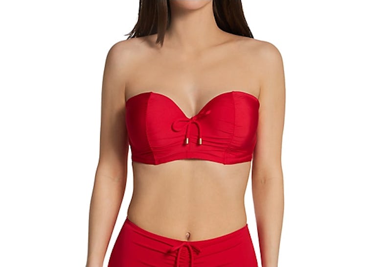 Pour Moi Santa Cruz Strapless Padded Underwire Swim Top