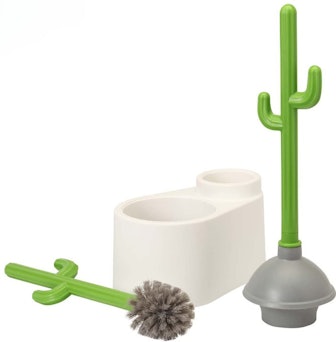 ALLOBUB Cactus Plunger and Toilet Brush Set