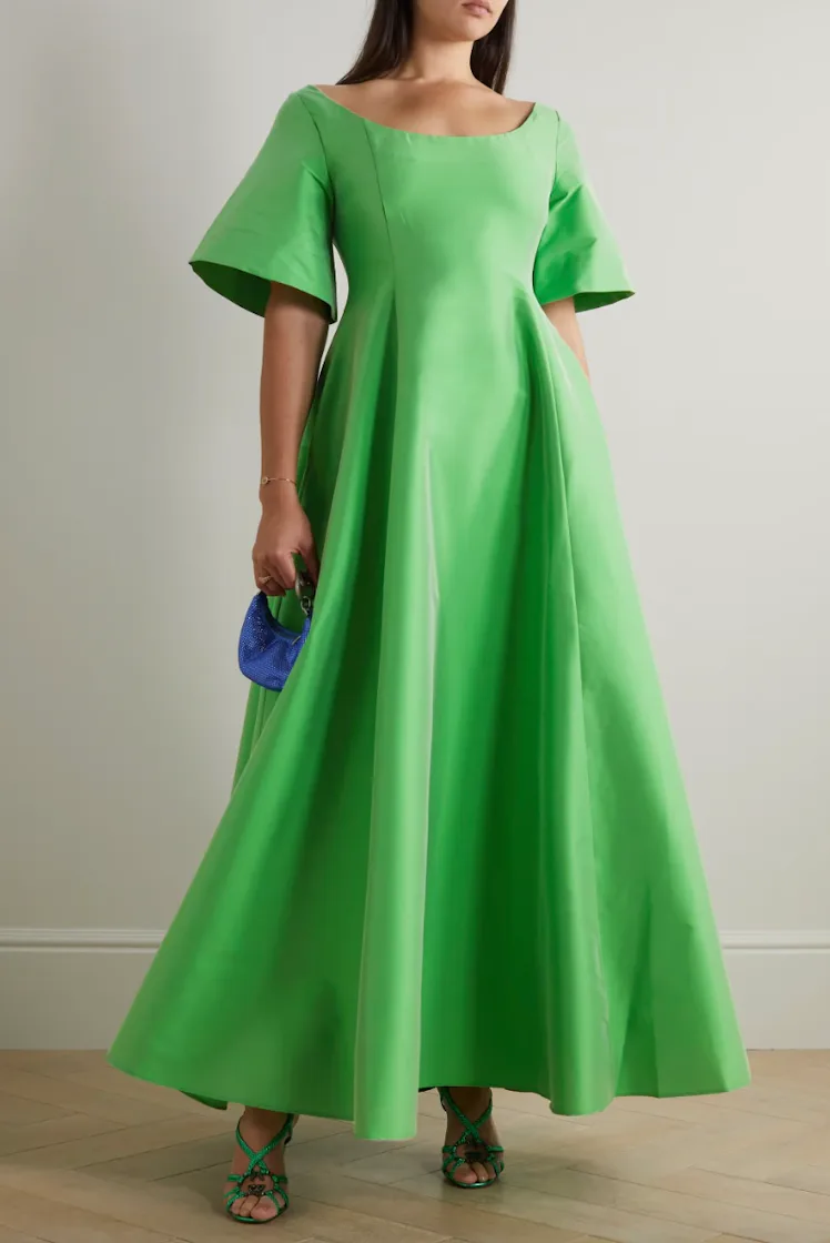 maya hawke green dress Maya Hawke's Gown at Cannes Referenced Asteroid City With a Modern Prada Twist
