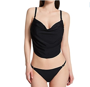 Pour Moi Mykonos Cowl Neck Underwire Swim Top