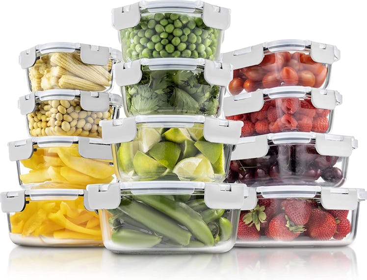 FineDine Glass Food Storage Containers (Set Of 12)