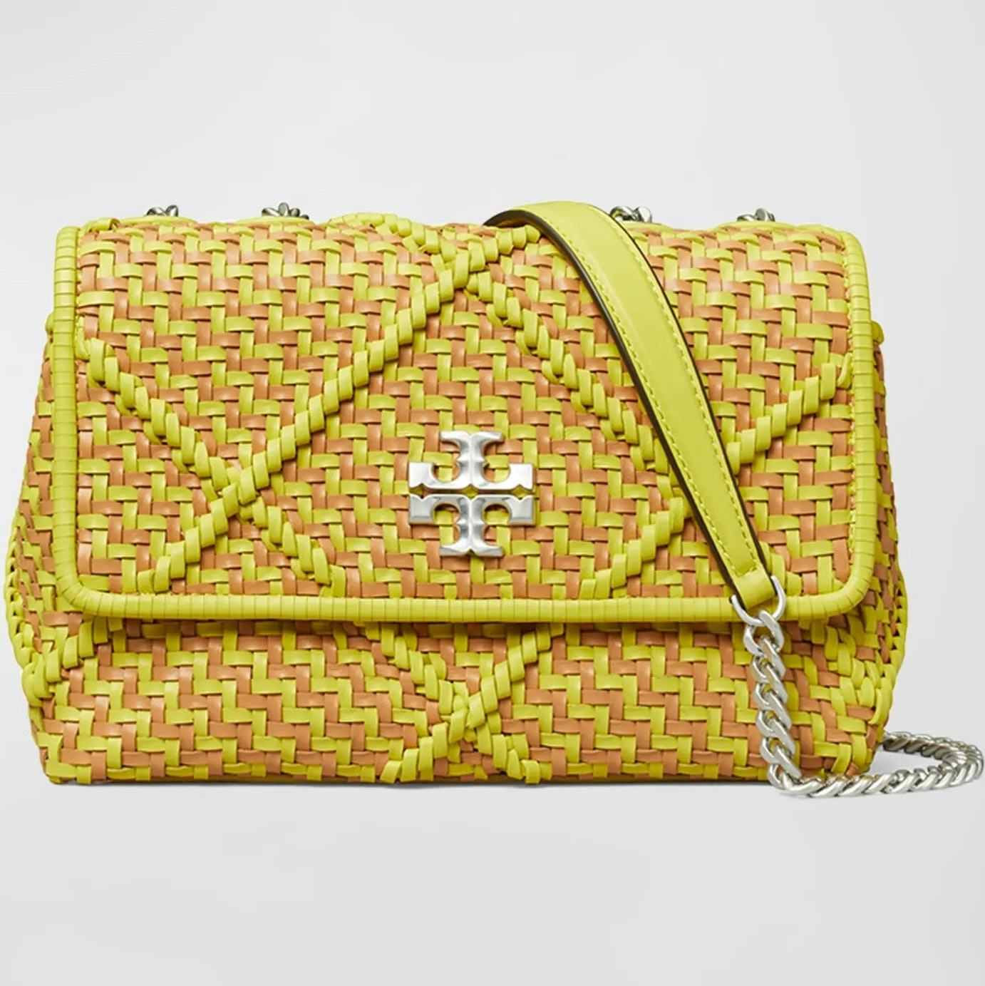 Kira Small Diamond Woven Convertible Shoulder Bag