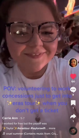 A Swiftie shares what it's like volunteering at a Taylor Swift concert to see 'The Eras Tour' for fr...