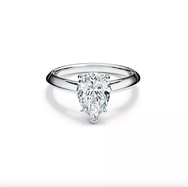 tiffany & co. Pear-shaped Diamond Engagement Ring in Platinum