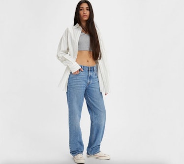 Hailey Bieber Wore a $38 Reformation Top With Wide-Leg Pants