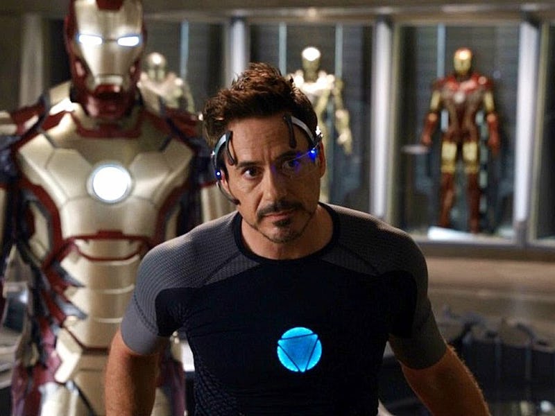 Robert Downey Jr. as Tony Stark in Iron Man 3