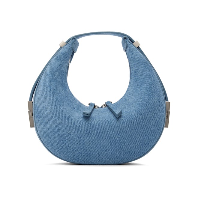 Blue Mini Toni Top Handle Bag