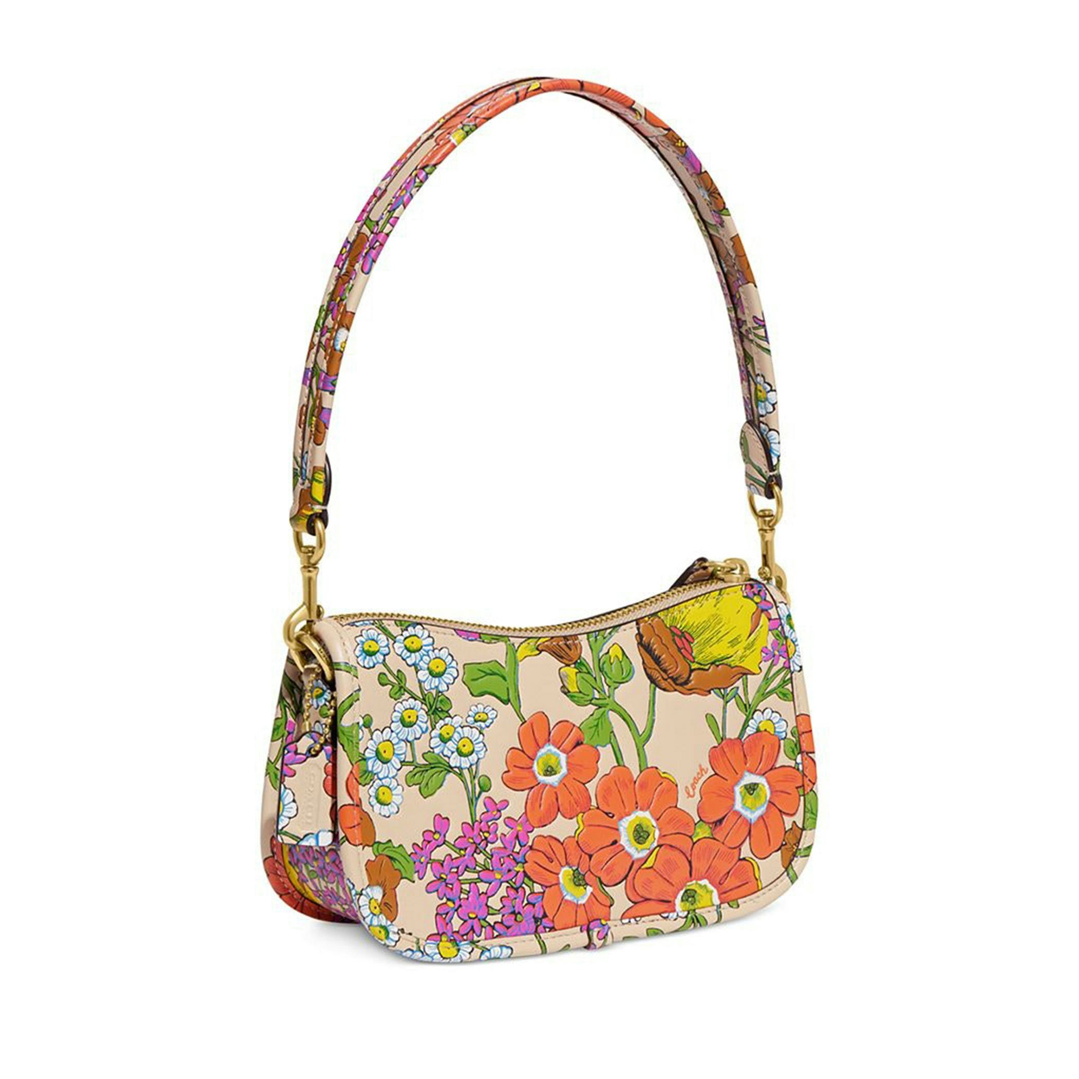 The Coach Originals Floral Printed Leather Small Swinger 20