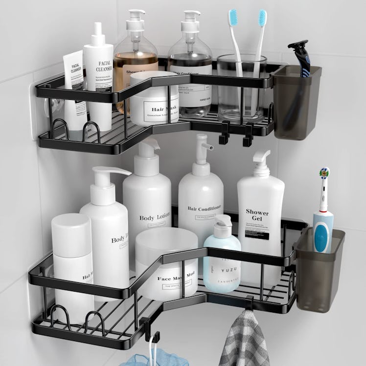 AKTECKE Corner Shower Caddy (2-Pack) 