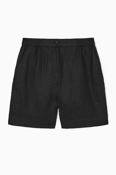 COS Elasticated Linen Shorts