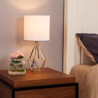 COTULIN Gold Modern Hollow Out Metal Table Lamp