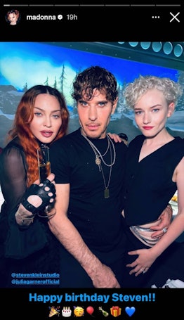 Madonna, Steven Klein and Julia Garner