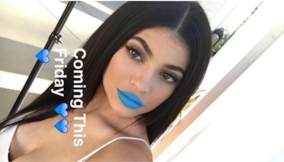 Kylie Jenner blue Kylie Lip Kit in Skylie
