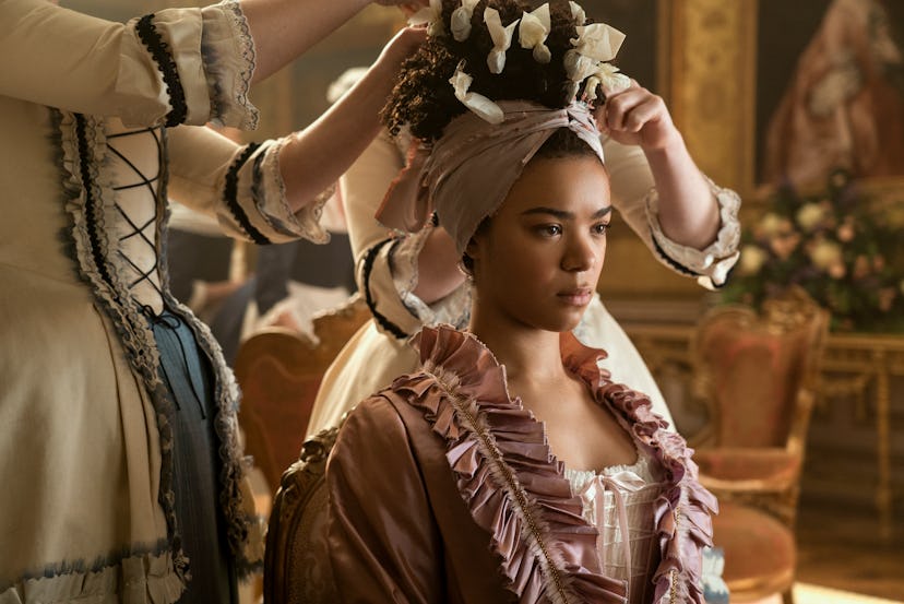 India Amarteifio in 'Queen Charlotte.' Photo via Netflix