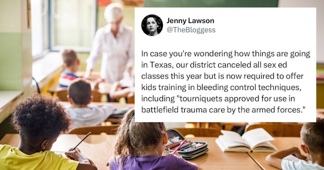 Author Jenny Lawson had harsh words for Texas educators and lawmakers who are canceling sex educatio...