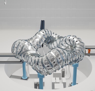 An illustration of a stellarator design from Type One Energy.