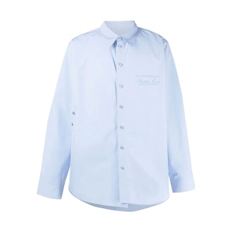 Martine Rose Logo Long Sleeve Buttoned Shirt