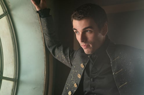 Corey Mylchreest on 'Queen Charlotte: A Bridgerton Story.' Photo via Netflix