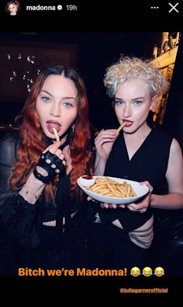 Madonna and Julia Garner