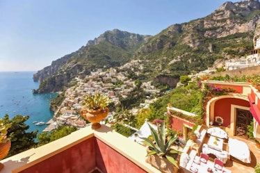 A view from Alix Earle's Airbnb in Positano that looks like a 'White Lotus' villa. 