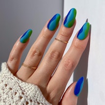 Sea glass nails are trending and they're so beachy. Here's how to wear them.