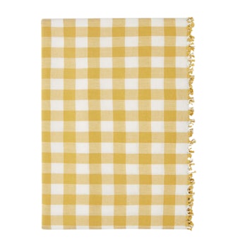 Sunflower Gingham Tablecloth 