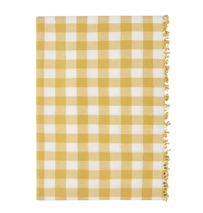 Sunflower Gingham Tablecloth 