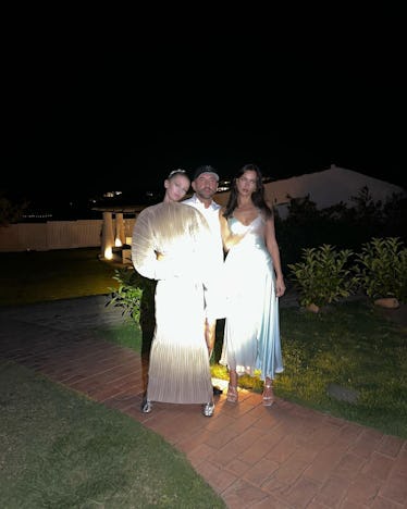 Irina Shayk Wore a Sheer Chiffon Archival Dress From The '90s