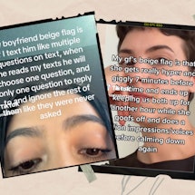 On TikTok, "beige flags" are the dating quirks users love about their partners.